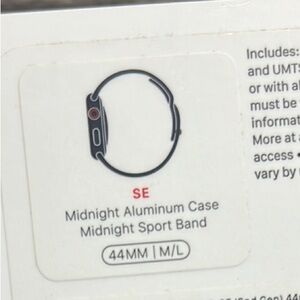 SE 2nd Gen Apple Black Smartwatch